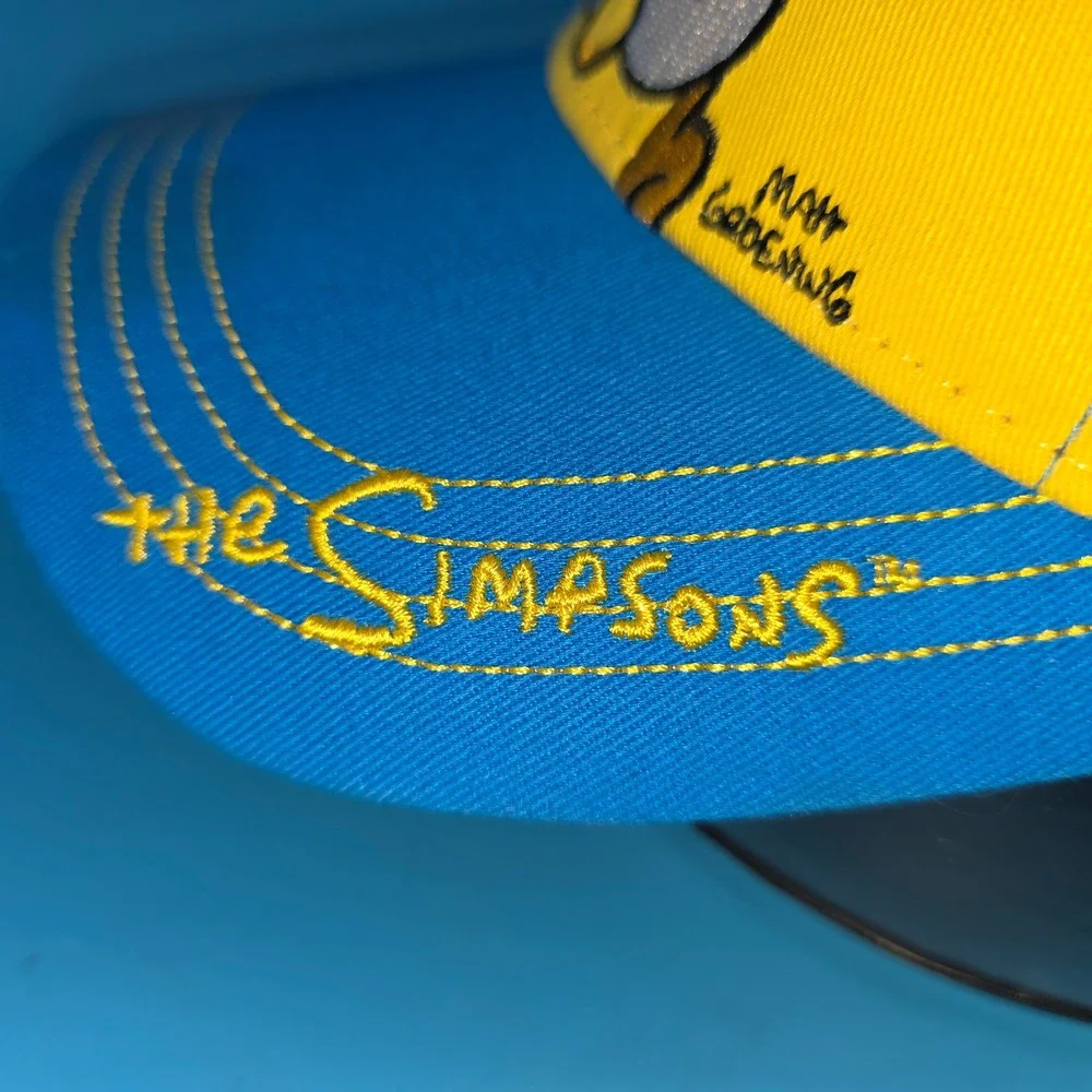 Universal Studios The Simpsons Bart Simpson Youth Hat Blue Yellow Baseball Cap